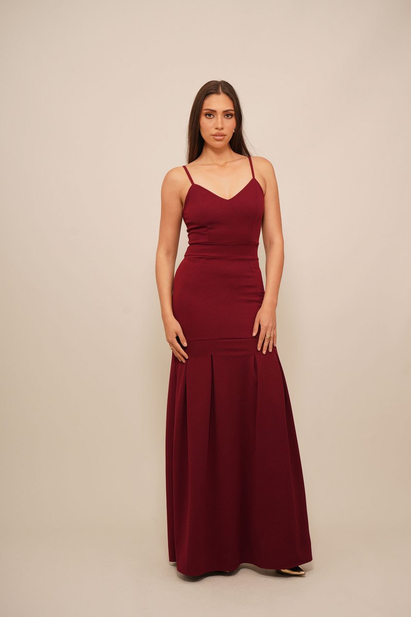 WAL G. PRIYA DROP WAIST MAXI DRESS - Maxi dress - wine/bordeaux -  Zalando.ie