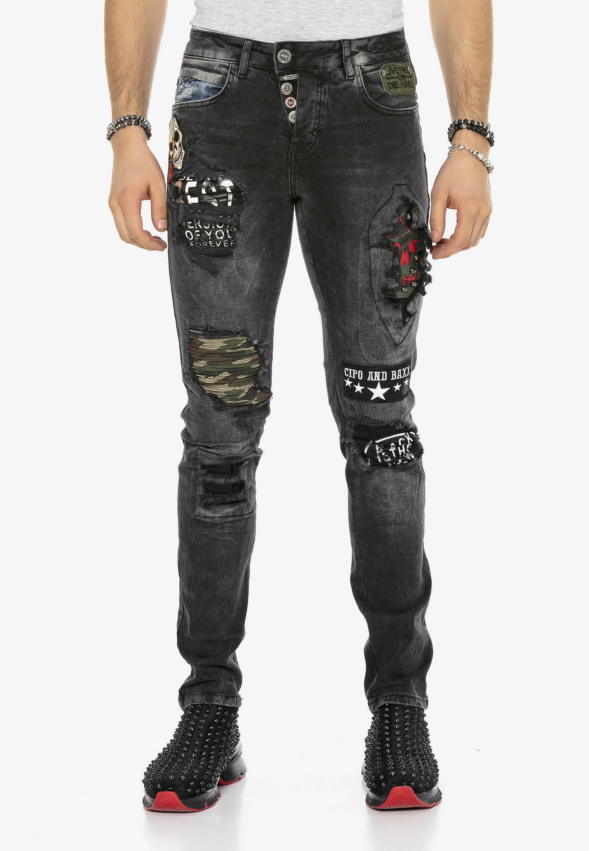 Cipo \u0026 Baxx ROCKSTAR - Slim fit jeans 