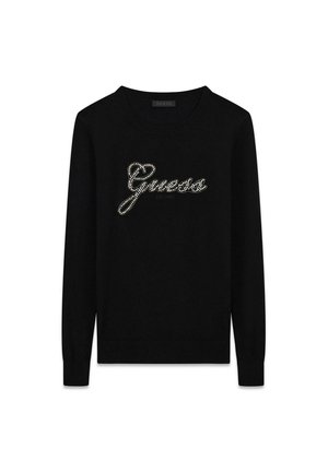 Guess, LS CN GEORGIA LOGO SWTR - Pullover - jblk jet black a