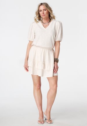 MS Mode, SKIRT - Minijupe - cream