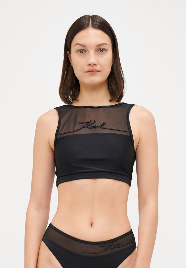 SIGNATURE HIGH BIKINI TOP - Bikini top