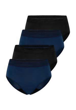 SCHIESSER CARE 4-PACK - Culottes menstruelles - admiralblau schwarz