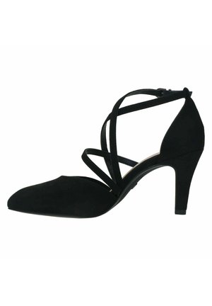 Højhælede pumps - black