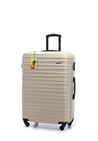 WITTCHEN LARGE SUITCASE WITH LUGGAGE TAG FROM ABS - Wheeled suitcase - beige