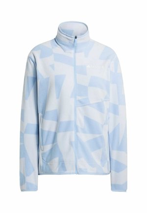 adidas Terrex W MT AOP FZ FL - Fleece jacket - glow blue   crystal sky