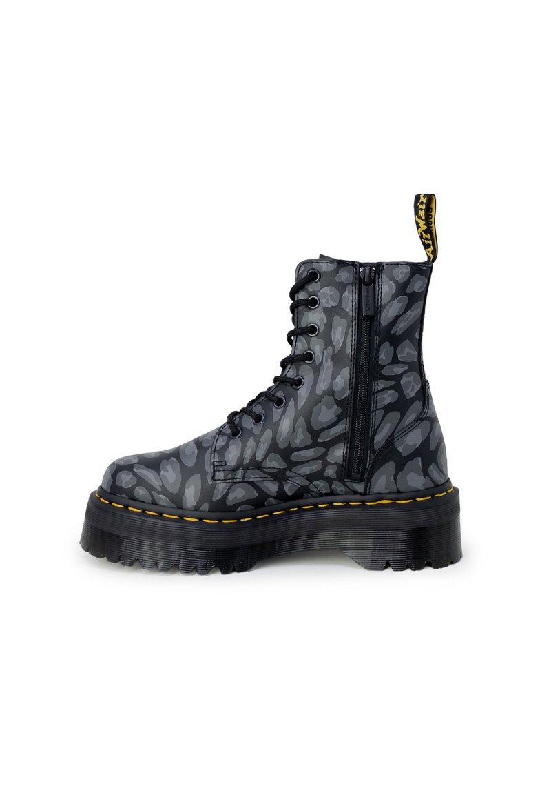 Dr. Martens JADON DISTORTED LEOPARD S BACKHAND  - Botine cu platformă - black
