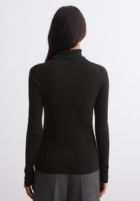 Marc O'Polo LONGSLEEVE STRUCTURE - Strickpullover - black