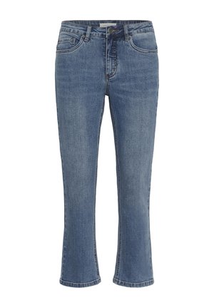 Kaffe, KARIVER CROPPED JEANS - Jean slim - medium blue denim
