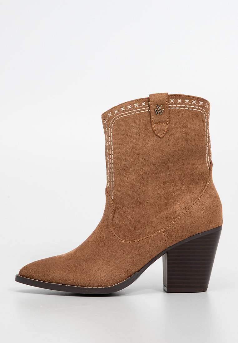 Vanessa Wu Cowboy-/Bikerlaarsjes bruin