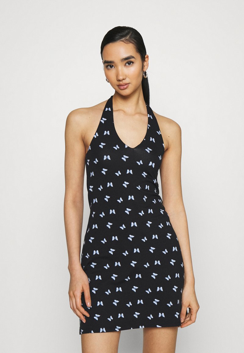 Hollister Co. WEBEX HALTER SHORT DRESS Etuikleid black/schwarz