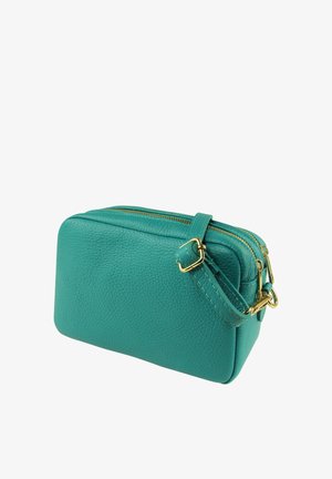 DrachenLeder UMHÄNGE - Umhängetasche - türkis