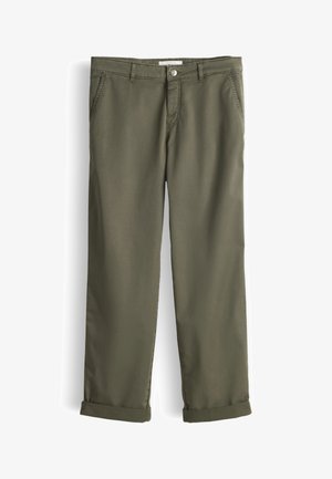OPUS PANTS, MID RISE ANKLE RELAXED FIT - Chino - olive leaf