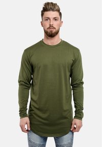 Top s dlhým rukávom - olive