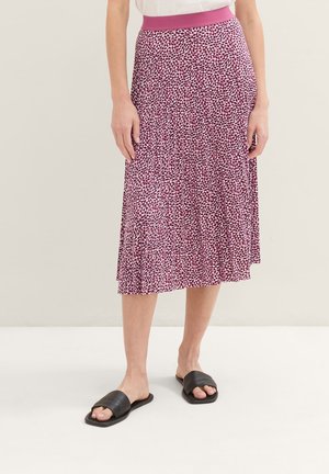 TOM TAILOR MIDI - A-lijn rok - berry