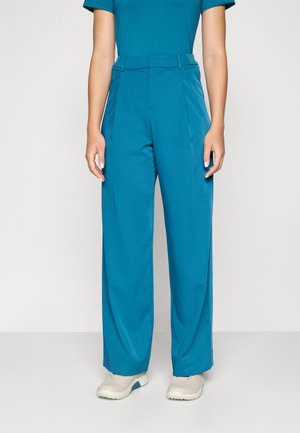 EMELIA PLEATED TROUSERS - Kelnės - ocean