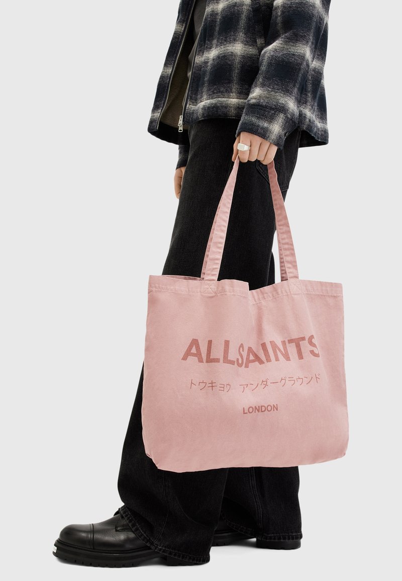 AllSaints UNDERGROUND TOTE UNISEX - Bolso shopping - pink