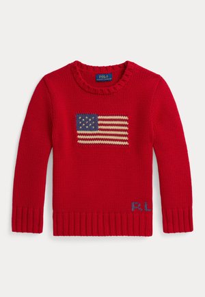 THE ICONIC FLAG SWEATER  2-7Y - Pulover - red