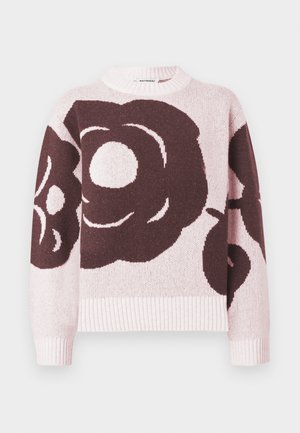 Marimekko VIRTAUS TUMMA - Svetr - light pink/wine red