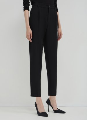 Calliope TINTA UNITA  - Trousers - nero