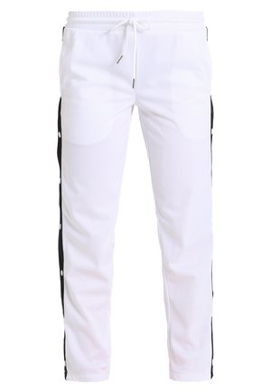 Urban Classics LADIES BUTTON UP TRACK PANTS - Trainingsbroek - white/black