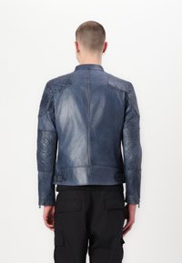 Belstaff OUTLAW - Δερμάτινο μπουφάν - insignia blue