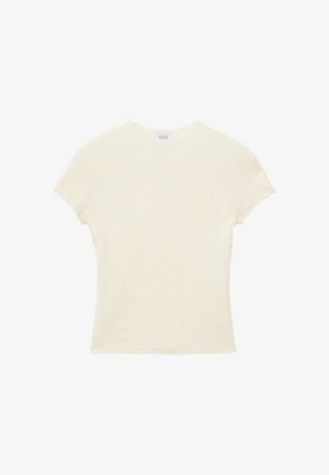 & OTHER STORIES, & OTHER STORIES MOCK-NECK TOP - T-Shirt print - off white