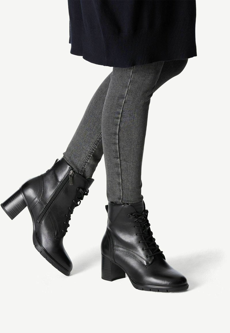 Tamaris Stivaletti stringati - black