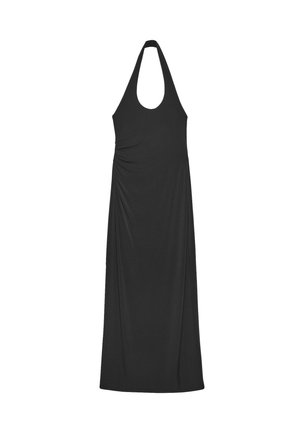 Stradivarius, HALTER NECK MIDI DRESS - Robe en jersey - black