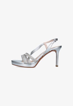 Albano, 5581 - Sandali con tacco - silver-coloured