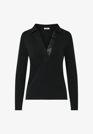 LIU JO, LIU JO LONG-SLEEVED POLO-SHIRT - Polo - black
