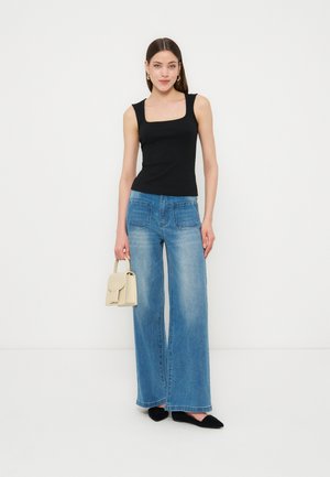 Anna Field, 3 PACK - Top - chambray blue/black/egret