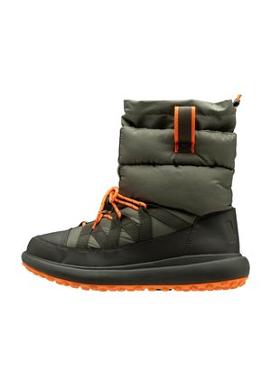 MONARCH - Snowboots  - utility green/orange