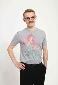 Henry Tiger THE LITTLE MERMAID SIGNED ARIEL UNISEX - Print T-shirt - melange grey