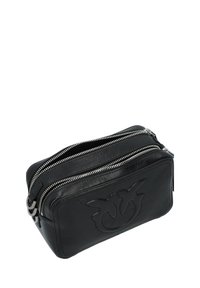 Pinko CARRIE CAMERA BAG CLASSIC - Schoudertas - limo black/brushed silver