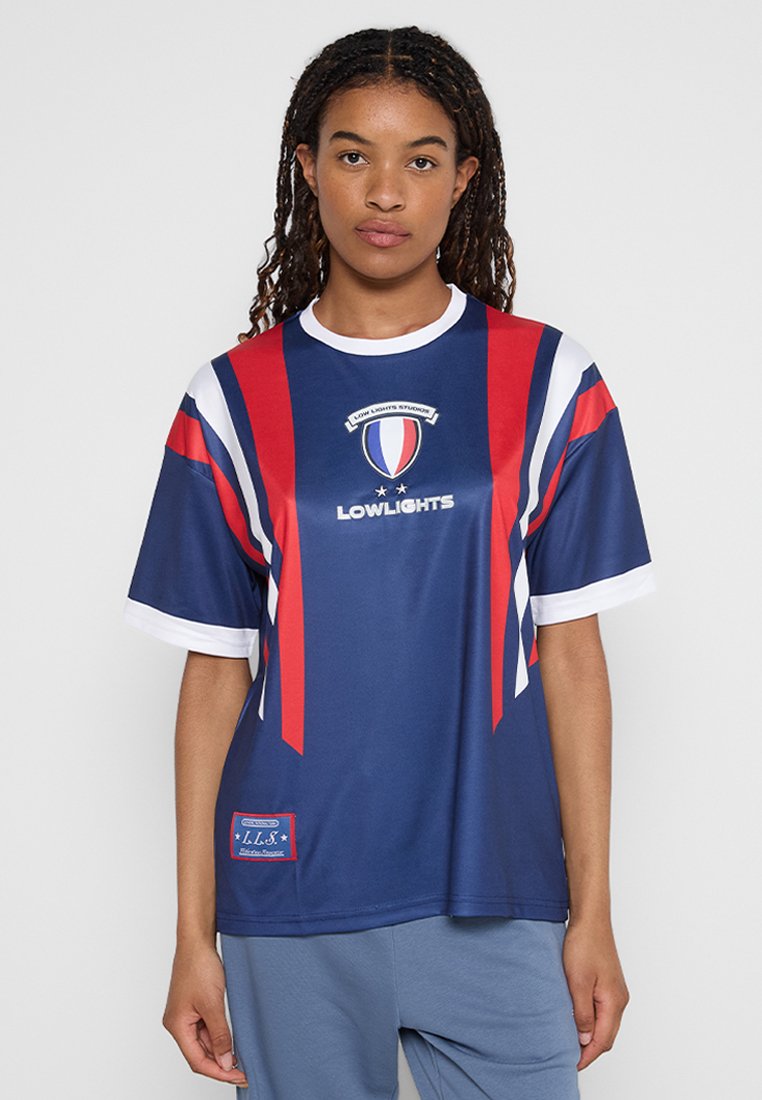LOW LIGHTS STUDIOS® T-shirt print blauw LOW LIGHTS STUDIOS® T-shirt print blauw