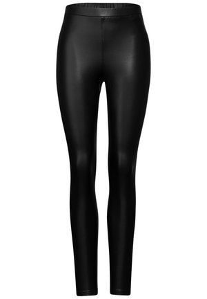 Street One BESCHICHTETE - Leggings - Trousers - schwarz