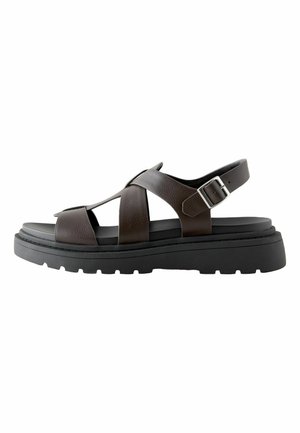 REGULAR FIT - FOREVER COMFORT CHUNKY - Plateausandalette - new chocolate brown