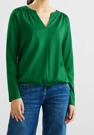 Blouse - mottled dark green