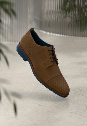 LEATHER - Šněrovací boty - sabbia