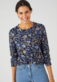 Damart CHAUDE, MANCHES LONGUES - Longsleeve - bleu fleuri