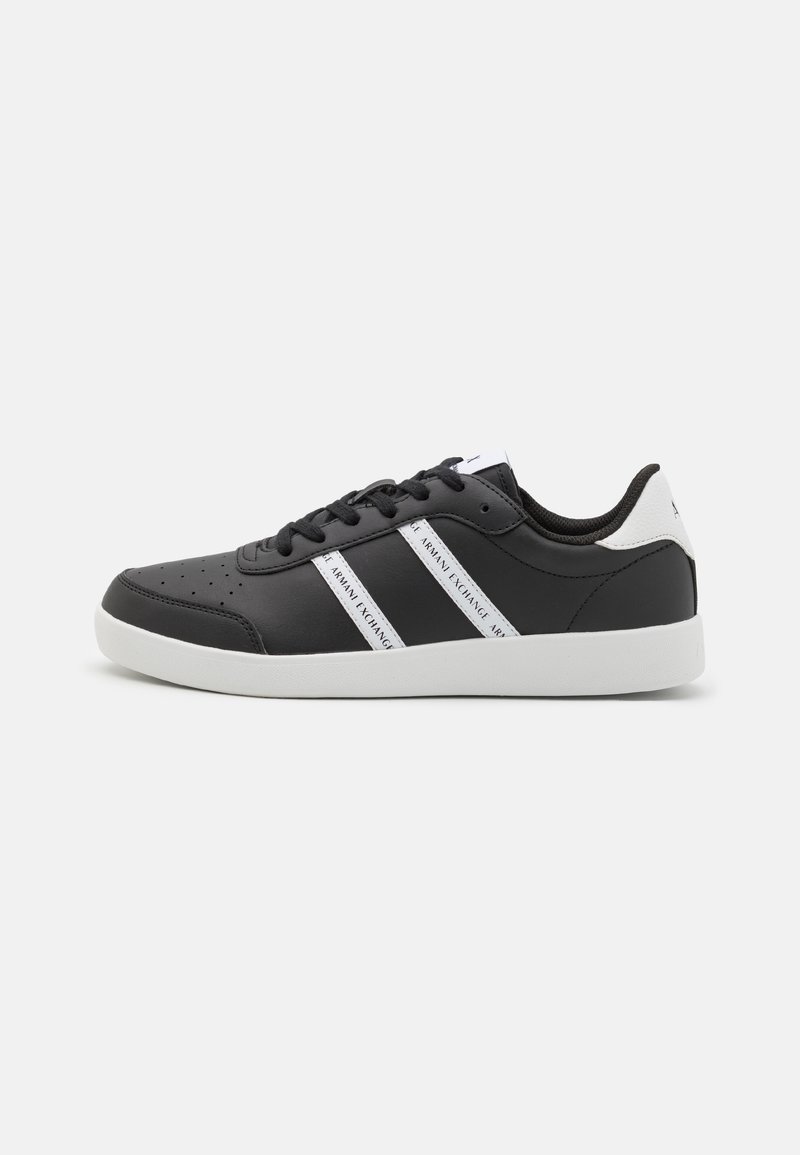 Armani Exchange BERLIN - Baskets basses - black/optic white
