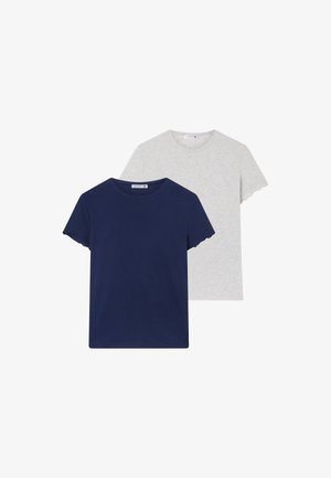 Terranova, PACK OF 2 PLAIN - Maglia del pigiama - 1x Gray, 1x Blue