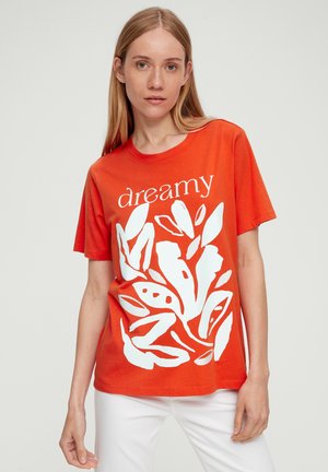 MIT FRONTPRINT - T-shirt con stampa - hellorange