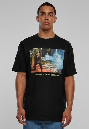 SCARFACE LITTLE FRIEND OVERSIZE TEE - Print T-shirt - black