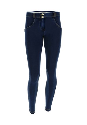 Freddy JEGGINGS PUSH UP WR.UP® 7/8 SUPER - Skinny-Farkut - dark jeans yellow seam