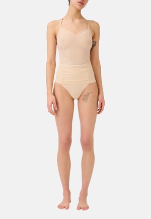 ALL MESH STRAPPY TOP - Unterhemd/-shirt - apricot