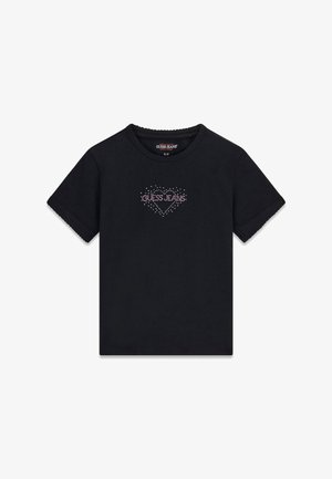 Guess, STRASS-T-SHIRT - T-shirts print - schwarz