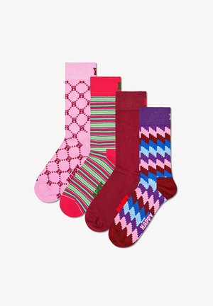 Happy Socks, UNISEX 4-PACK SET - Calze - pink rot blau