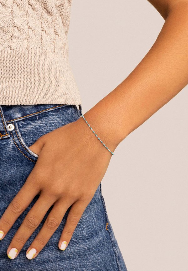 DOTS TURQUOISE ENAMEL - Armband