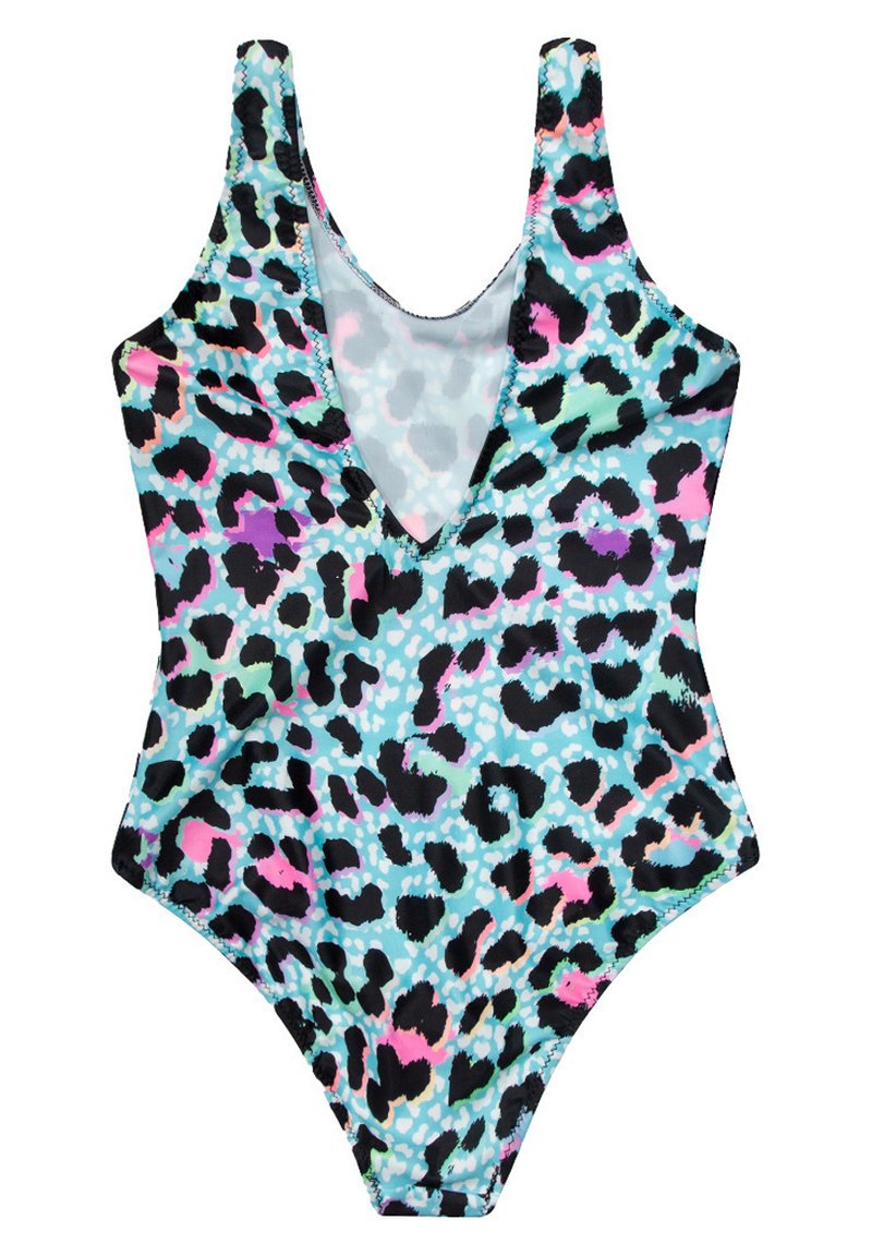 Kinder Bikinis | Hype LEOPARD SCRIPT Badeanzug blue/blau - HC92765 Kinder Bikinis | Hype LEOPARD SCRIPT Badeanzug blue/blau - HC92765